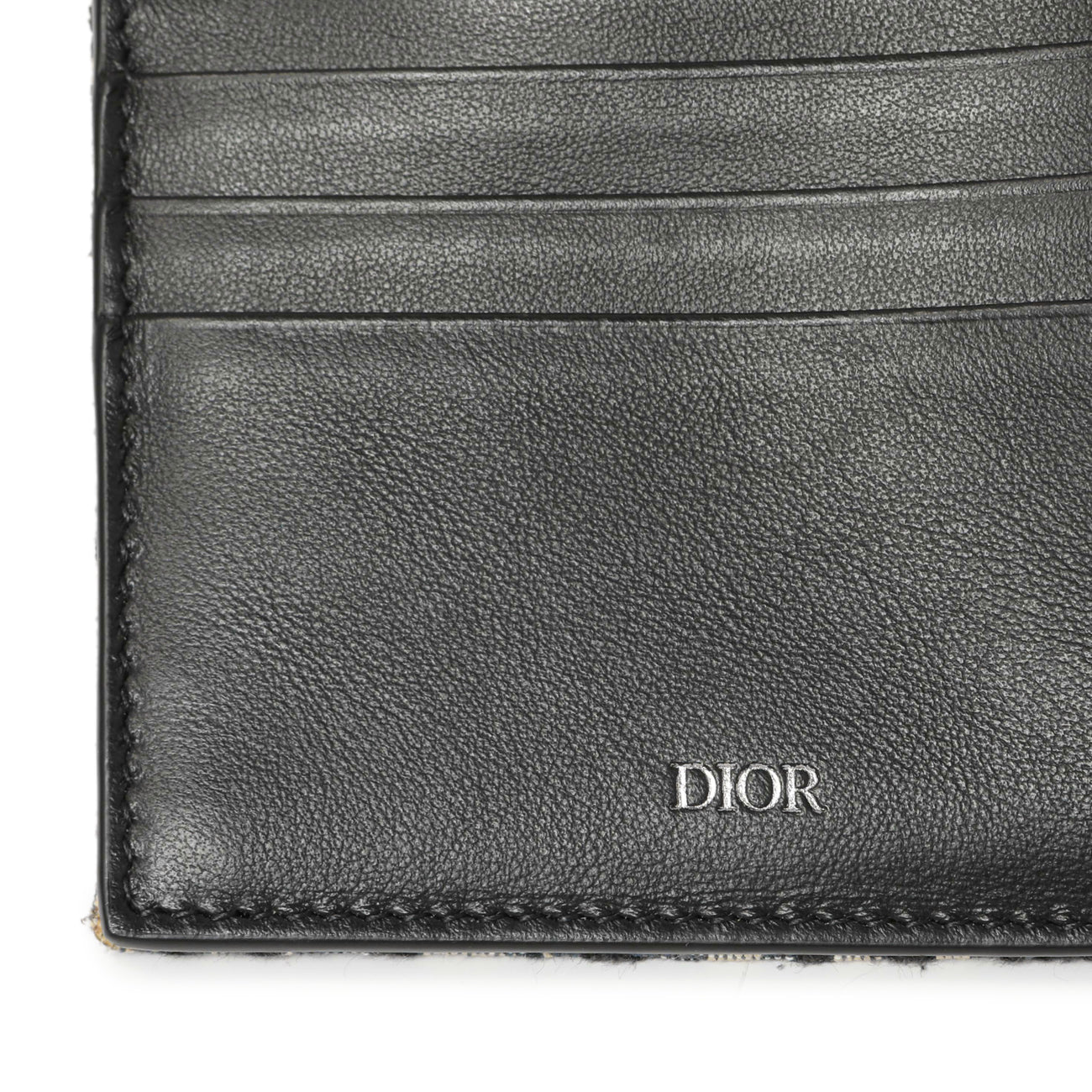 Exclusive Christian Dior Blue Oblique Bifold Wallet — Lifestyle View