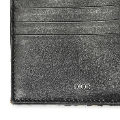 Exclusive Christian Dior Blue Oblique Bifold Wallet — Lifestyle View