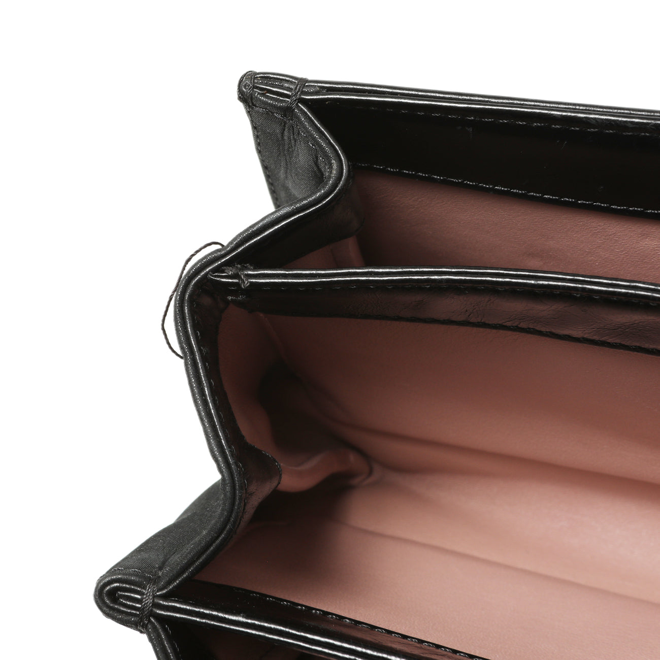 Exclusive Chanel Black Calfskin Quilted Small Straight Lined Flap — Alternate View 11