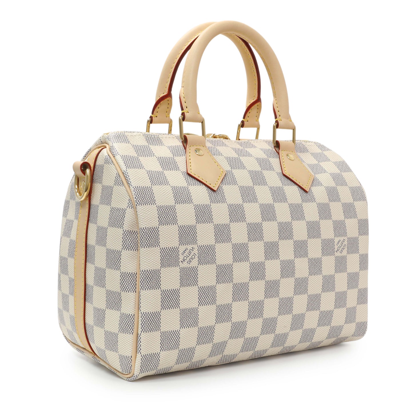 Exclusive Louis Vuitton Damier Azur Speedy Bandouliere 25 — Side View