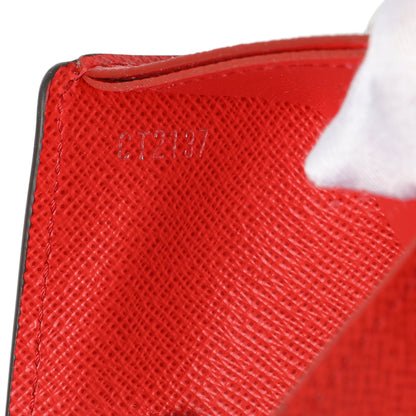 Exclusive Louis Vuitton X SUPREME Red Epi Slender Wallet — Lifestyle View