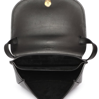 Exclusive Saint Laurent Black Calfskin Small Kaia Satchel — Detail View