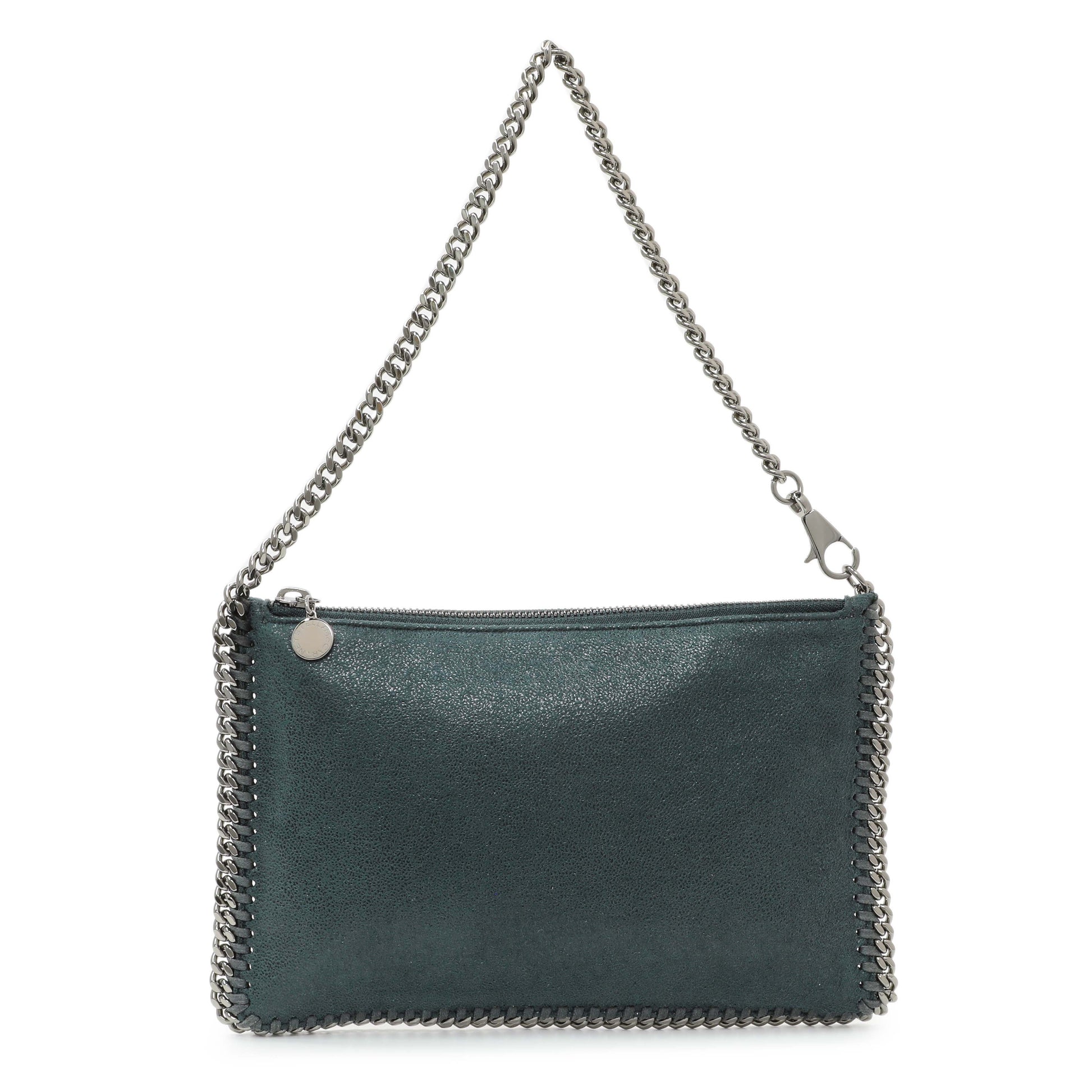 Exclusive Stella McCartney Falabella Shaggy Deer Zipped Clutch Bag — Front View