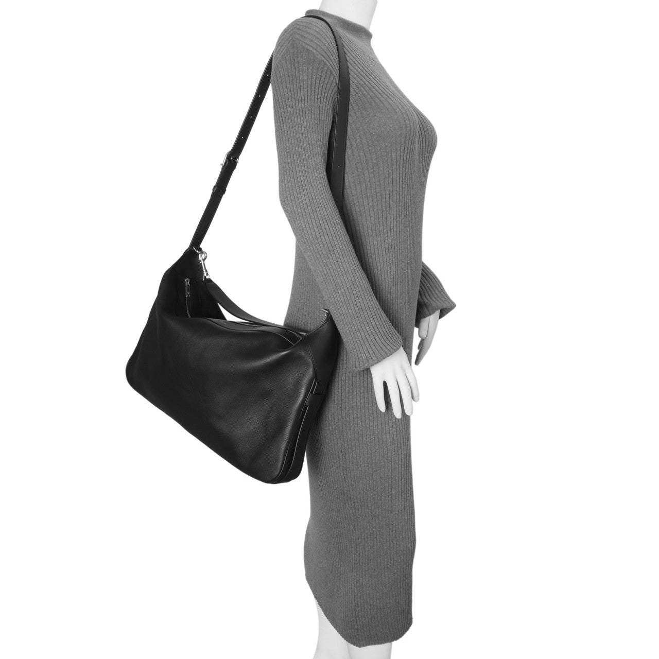 Exclusive Celine Black Calfskin Large Strap Romy — Alternate View 7
