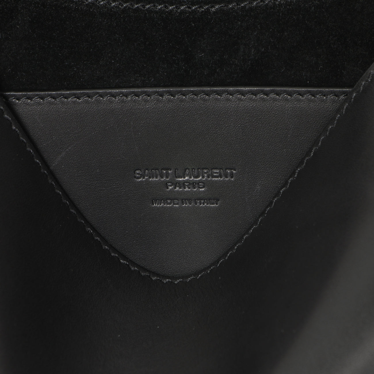 Exclusive Saint Laurent Black Calfskin Small Kaia Satchel — Lifestyle View