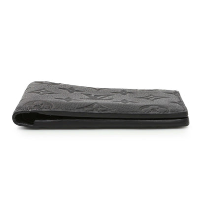 Exclusive Louis Vuitton Calfskin Monogram Shadow Multiple Wallet Black — Back View