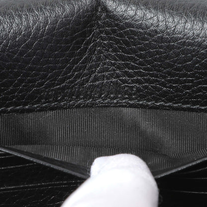 Exclusive Gucci Black Calfskin GG Marmont Chain Wallet — Lifestyle View