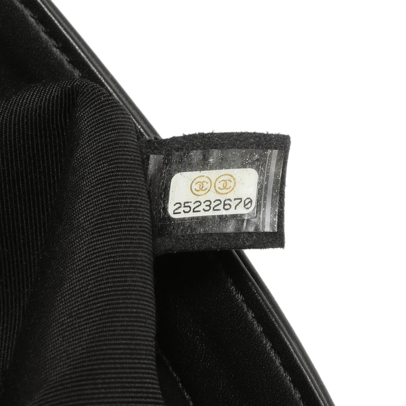 Exclusive Chanel Black Calfskin Chevron Quilted Medium Boy Bag — Alternate View 7