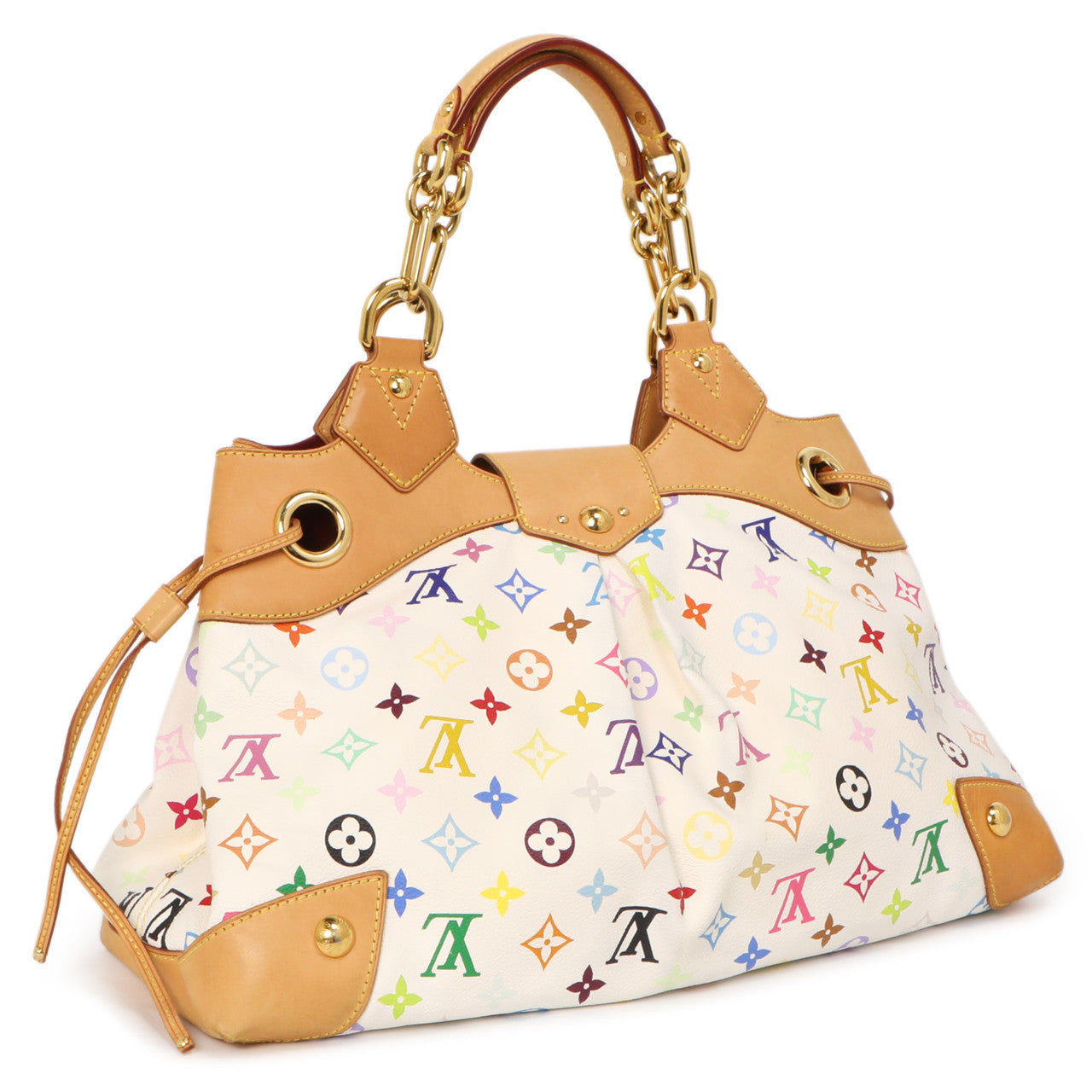 Exclusive Louis Vuitton White  Multicolor  Ursula — Side View