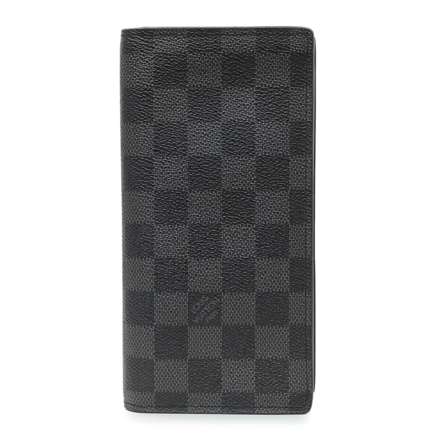 Exclusive Louis Vuitton Damier Graphite Brazza Wallet — Front View