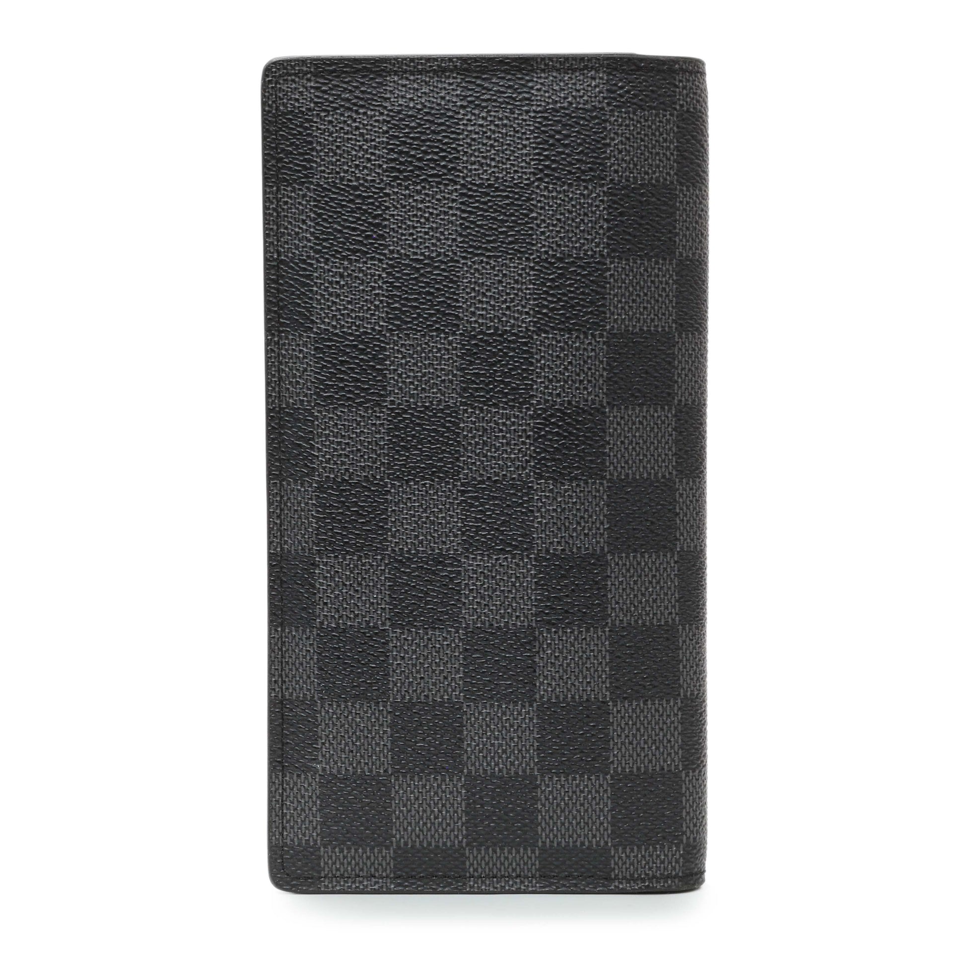 Exclusive Louis Vuitton Damier Graphite Brazza Wallet — Side View