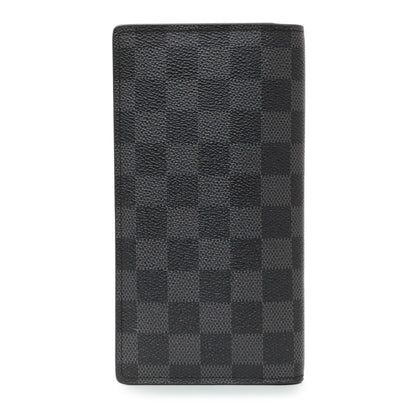 Exclusive Louis Vuitton Damier Graphite Brazza Wallet — Side View