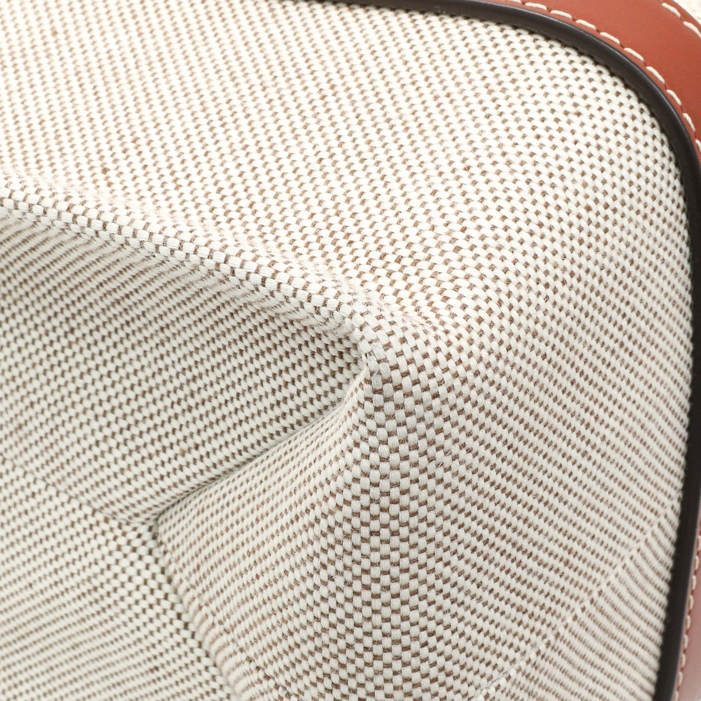 Exclusive Chloe Linen Calfskin Medium Woody Ribbon Tote — Top View