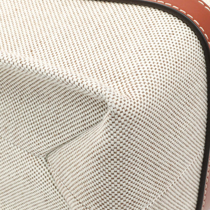 Exclusive Chloe Linen Calfskin Medium Woody Ribbon Tote — Top View