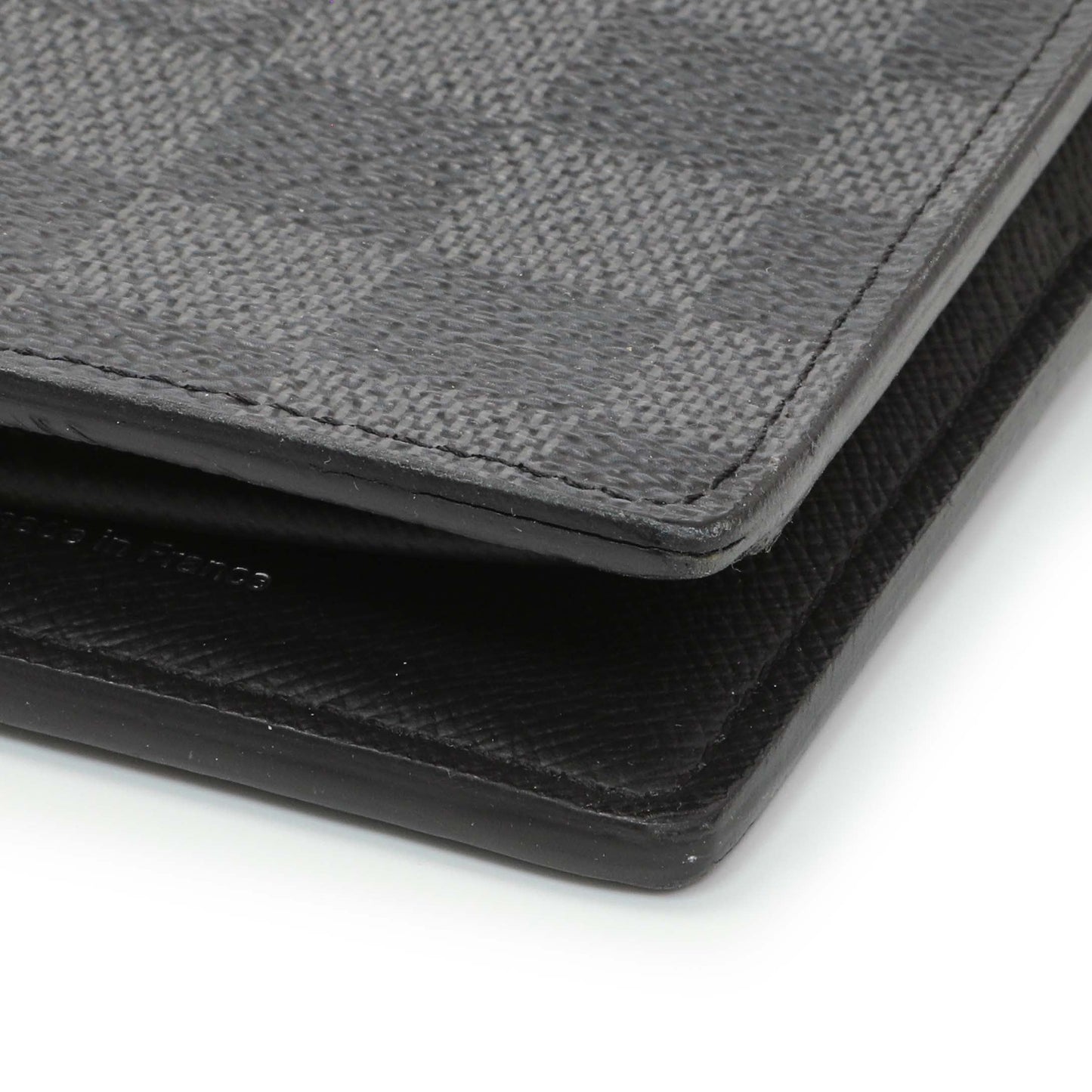 Exclusive Louis Vuitton Damier Graphite Brazza Wallet — Top View
