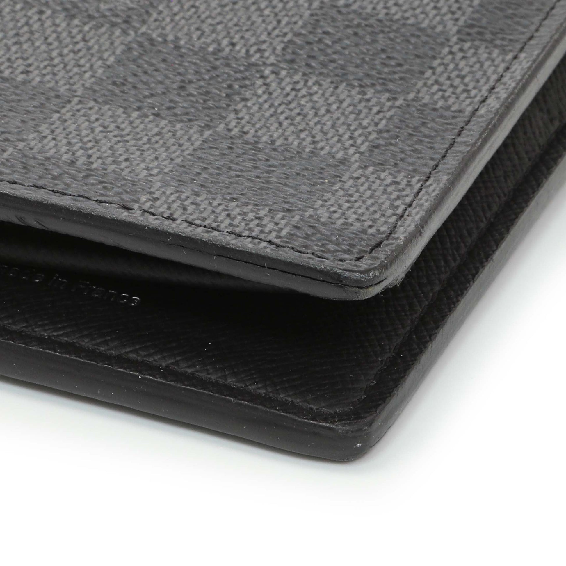 Exclusive Louis Vuitton Damier Graphite Brazza Wallet — Top View
