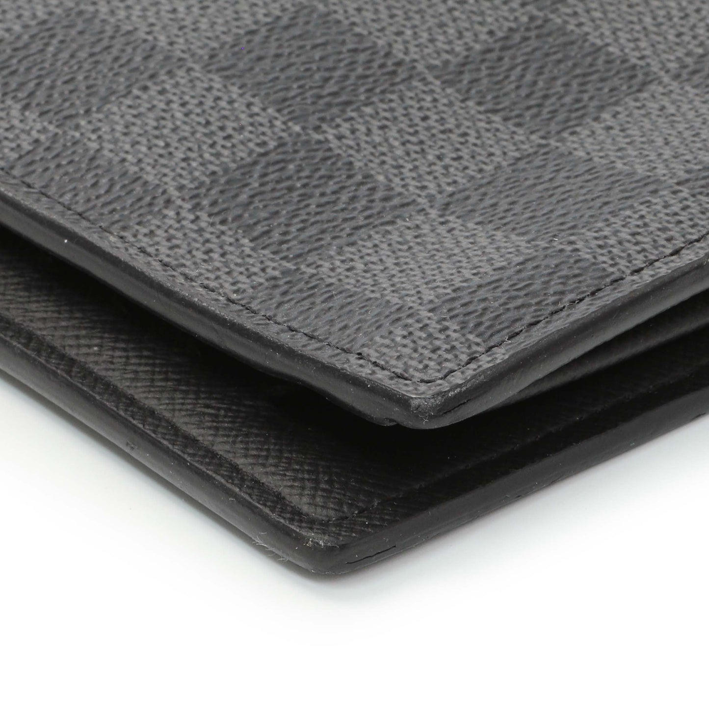 Exclusive Louis Vuitton Damier Graphite Brazza Wallet — Detail View