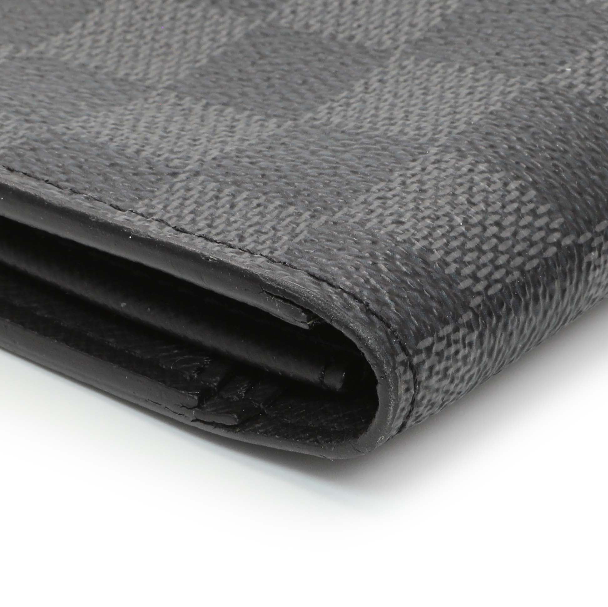 Exclusive Louis Vuitton Damier Graphite Brazza Wallet — Lifestyle View