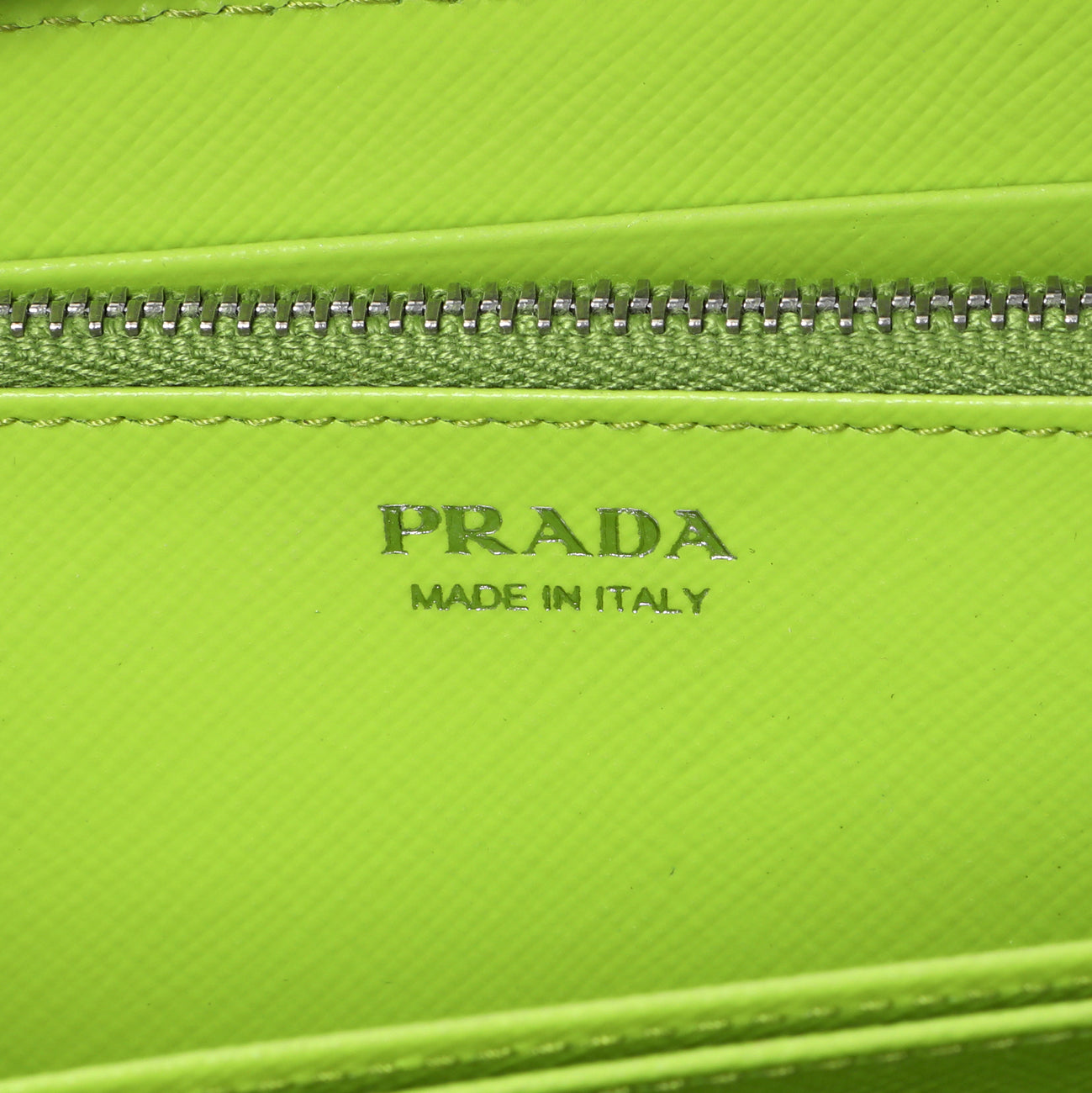 Exclusive Prada Watermelon Print Saffiano Zip Around Wallet — Detail View