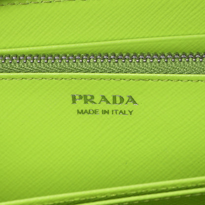 Exclusive Prada Watermelon Print Saffiano Zip Around Wallet — Detail View