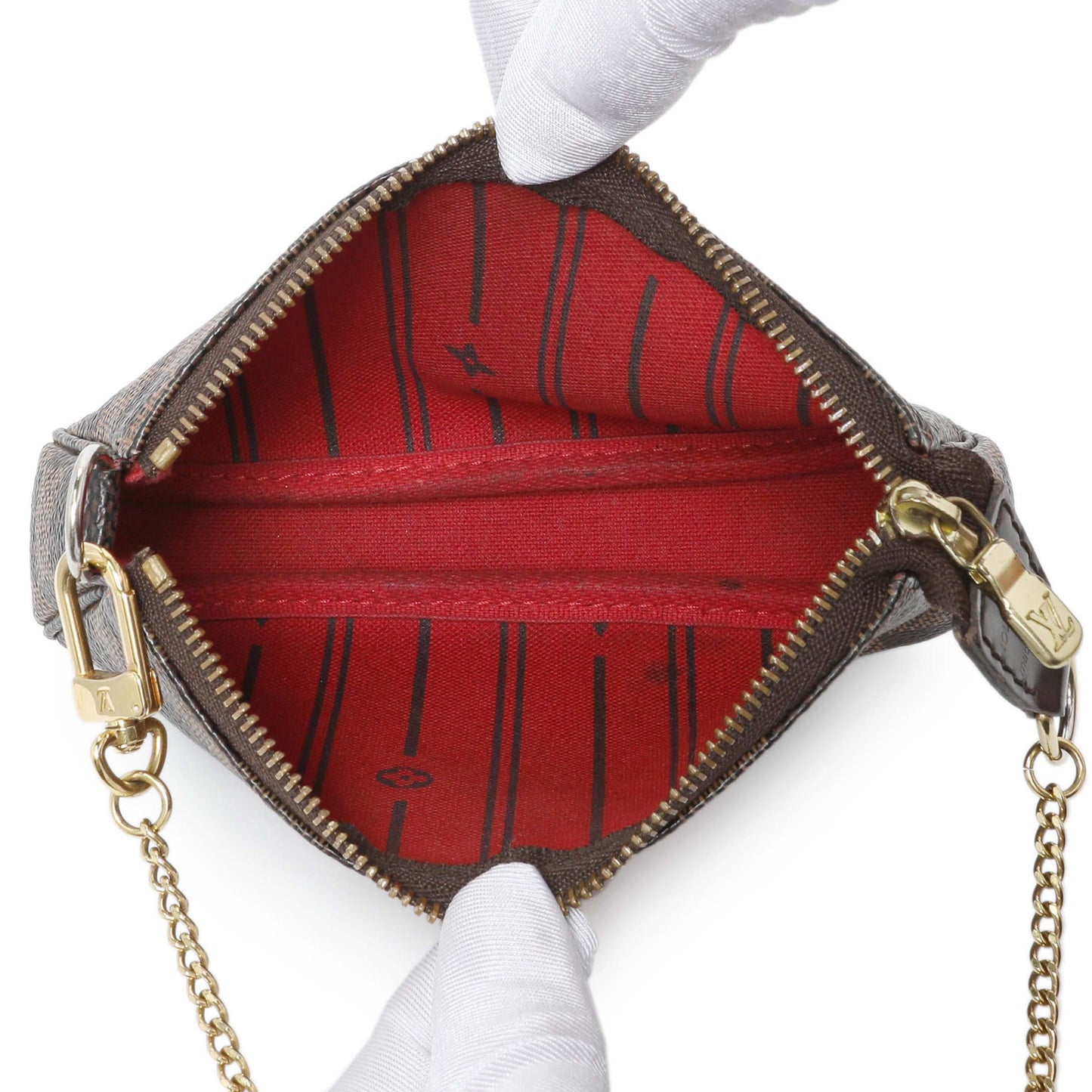 Exclusive Louis Vuitton Damier Ebene Trunks and Bags Mini Pochette Accessories — Alternate View 8