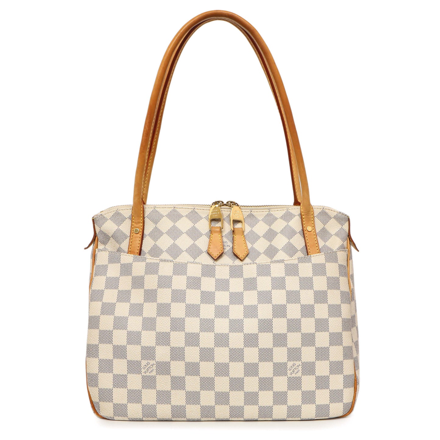 Exclusive Louis Vuitton Damier Azur Figheri PM — Front View