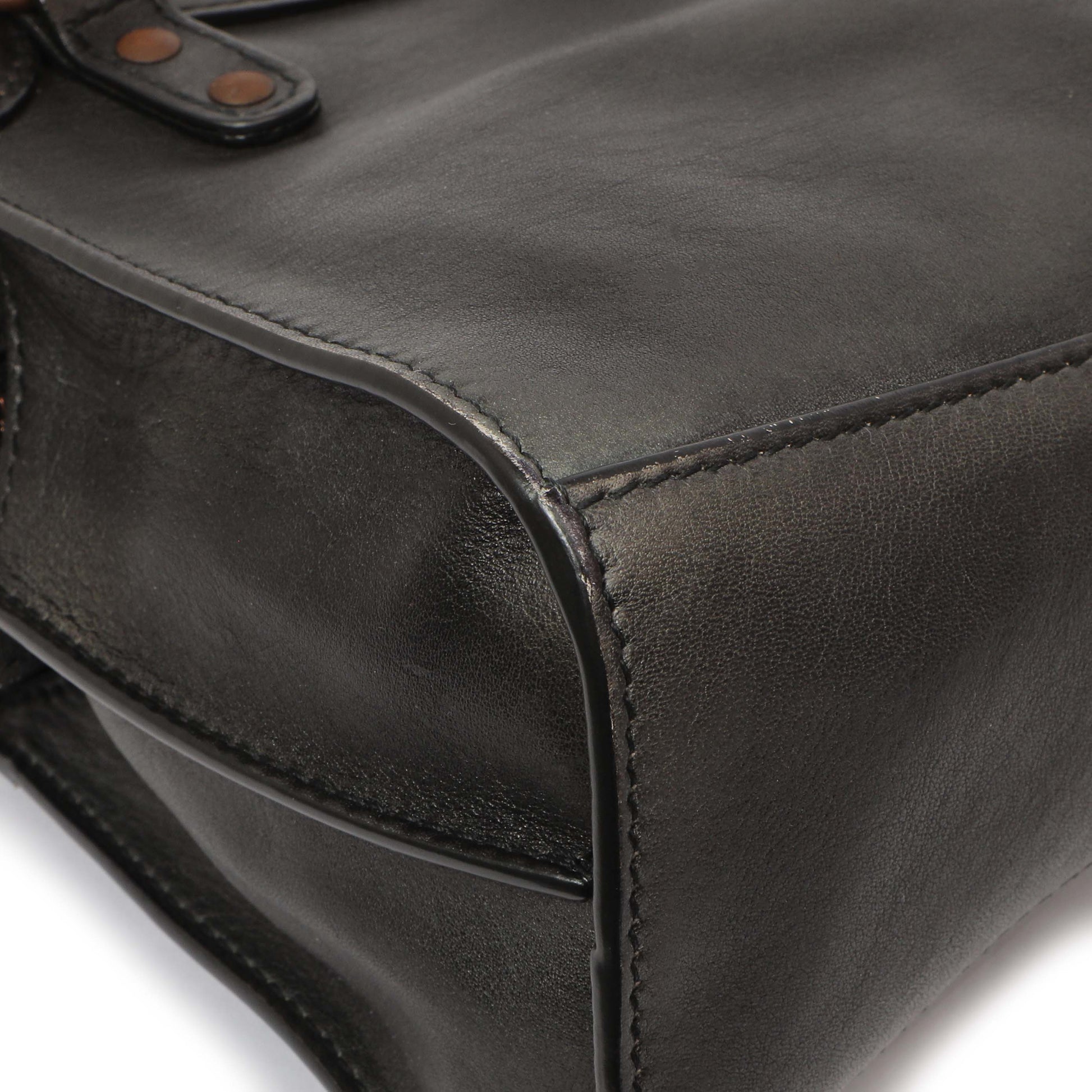 Exclusive Balenciaga Black Used Calfskin Mini Neo City — Lifestyle View