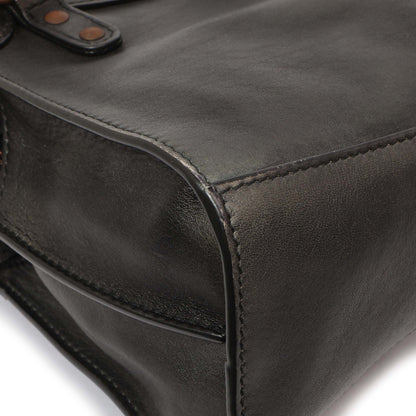 Exclusive Balenciaga Black Used Calfskin Mini Neo City — Lifestyle View