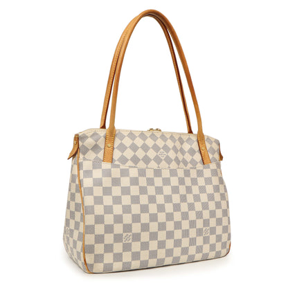 Exclusive Louis Vuitton Damier Azur Figheri PM — Side View