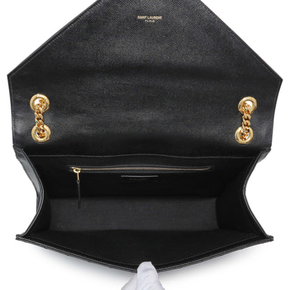 Exclusive Saint Laurent Grain De Poudre Mixed Matelasse Large Triquilt Monogram Satchel — Alternate View 8