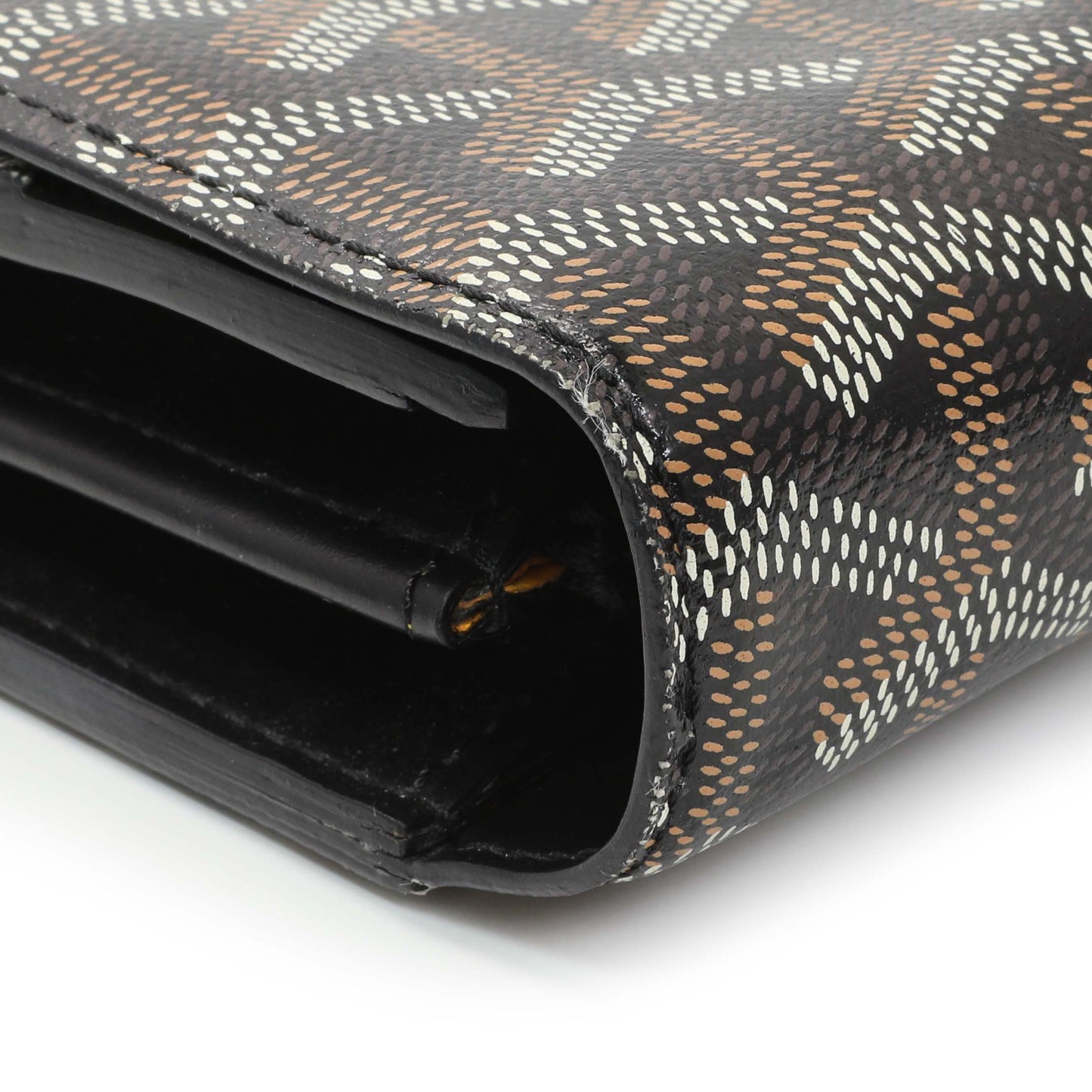 Exclusive Goyard Black Goyardine Varenne Continental Wallet — Lifestyle View
