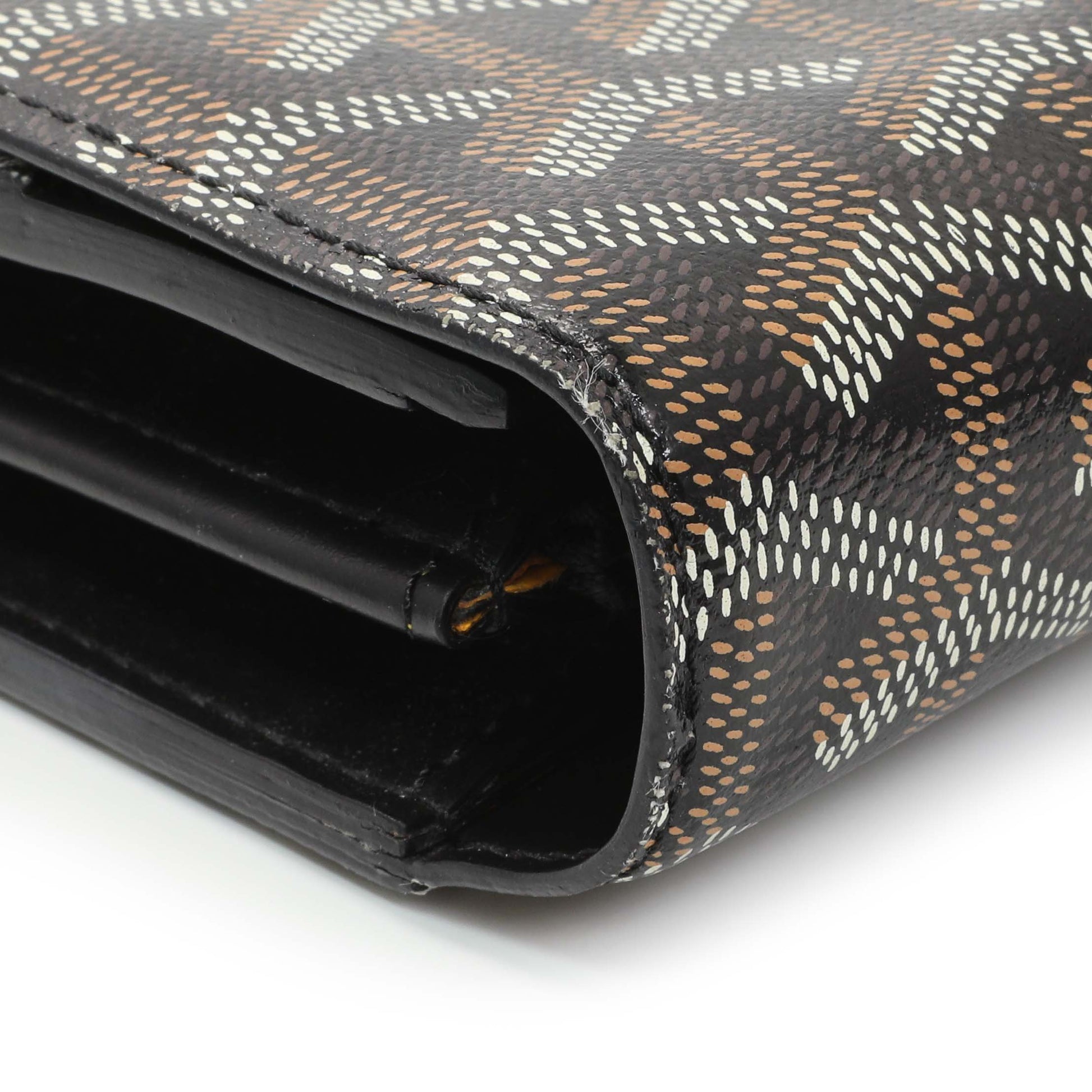 Exclusive Goyard Black Goyardine Varenne Continental Wallet — Lifestyle View