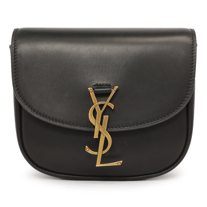 Exclusive Saint Laurent Black Calfskin Small Kaia Satchel — Side View