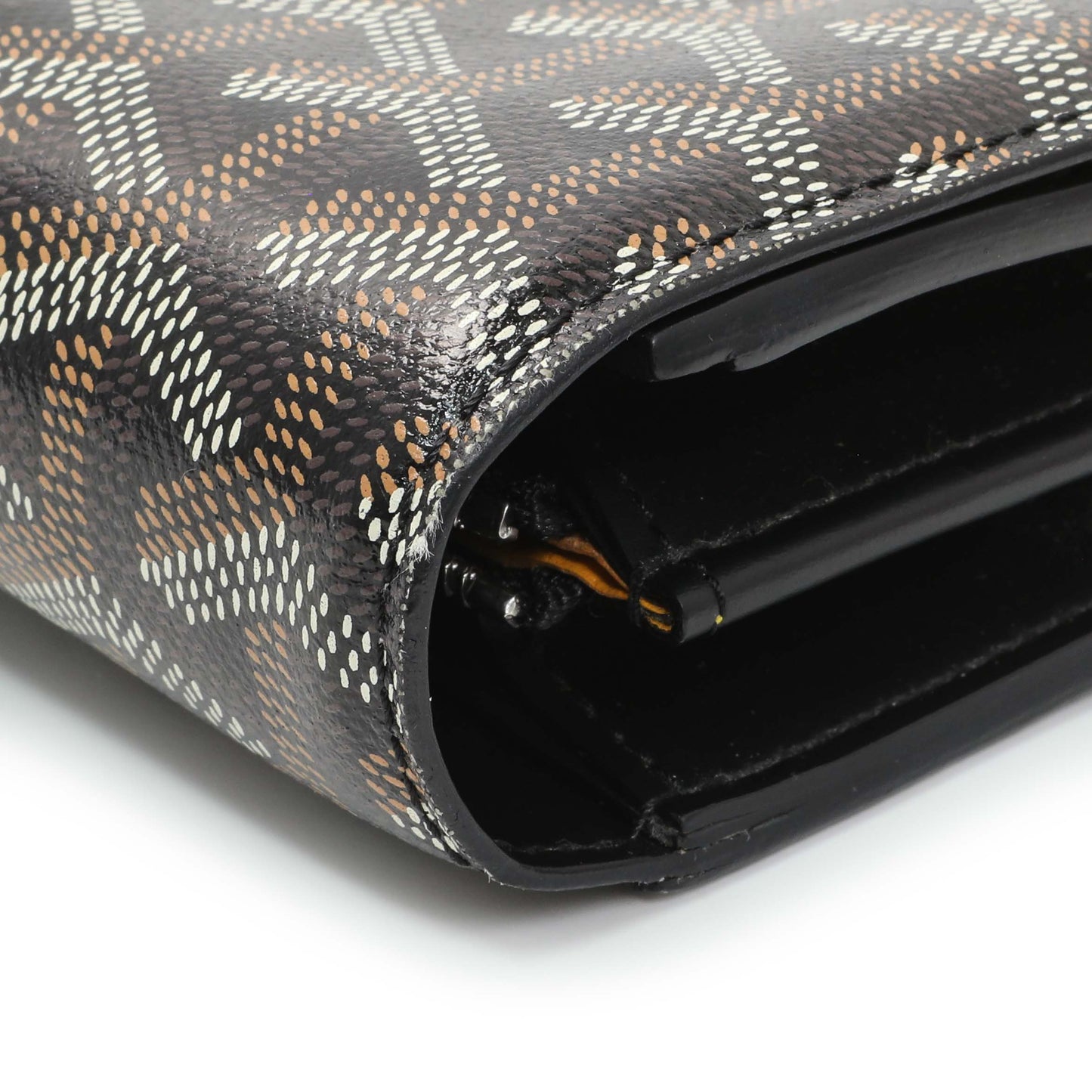 Exclusive Goyard Black Goyardine Varenne Continental Wallet — Alternate View 7