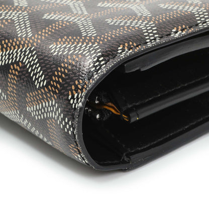Exclusive Goyard Black Goyardine Varenne Continental Wallet — Alternate View 7