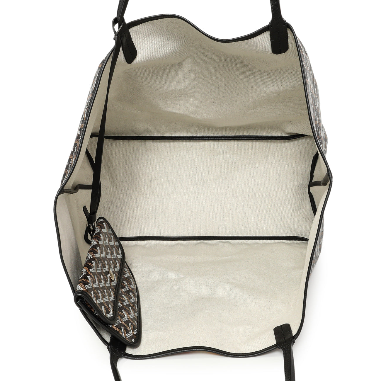 Exclusive Goyard Black Goyardine Saint Louis GM — Top View