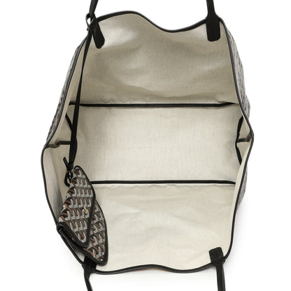 Exclusive Goyard Black Goyardine Saint Louis GM — Top View