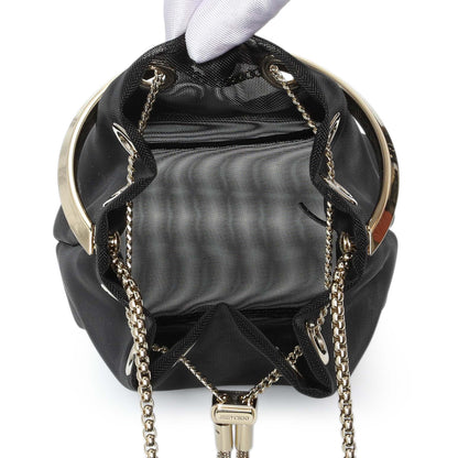 Exclusive Jimmy Choo Black Mesh Bon Bon Bag — Top View