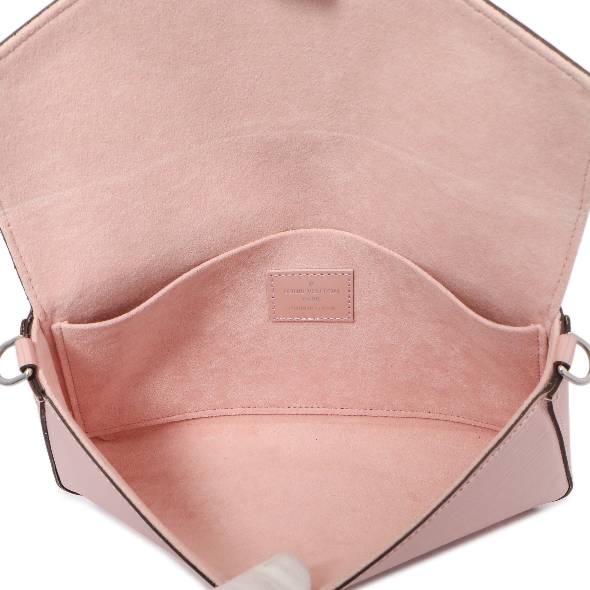 Exclusive Louis Vuitton Rose Ballerine Epi Pochette Felicie — Detail View