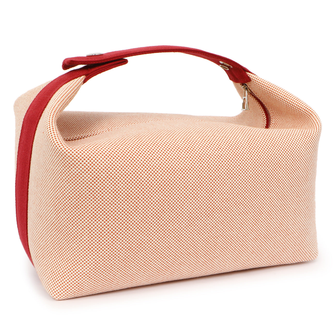 Exclusive Hermes Canvas Large Bride-A-Brac Pouch — Side View