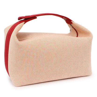 Exclusive Hermes Canvas Large Bride-A-Brac Pouch — Side View