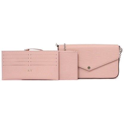 Exclusive Louis Vuitton Rose Ballerine Epi Pochette Felicie — Front View