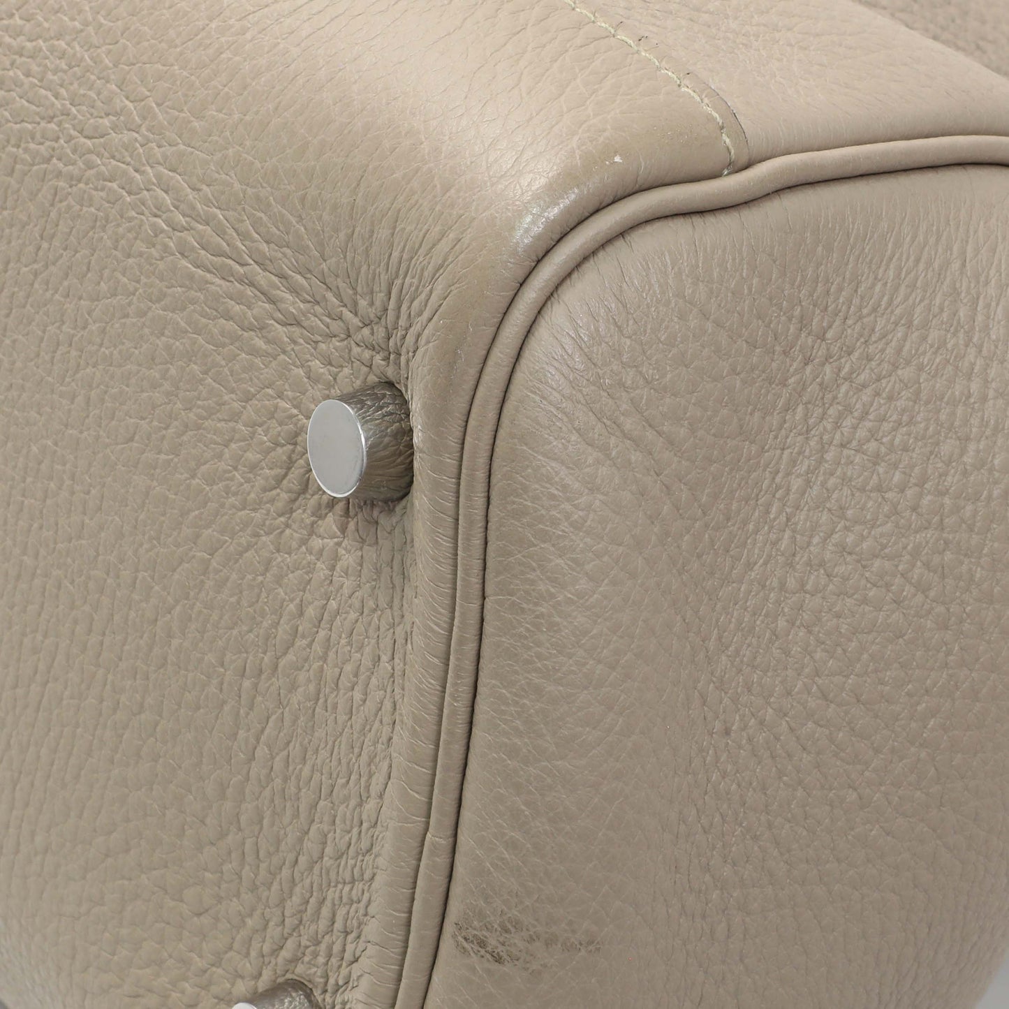 Exclusive Hermes Gris Tourterelle Taurillon Clemence Atlas 35 — Alternate View 7