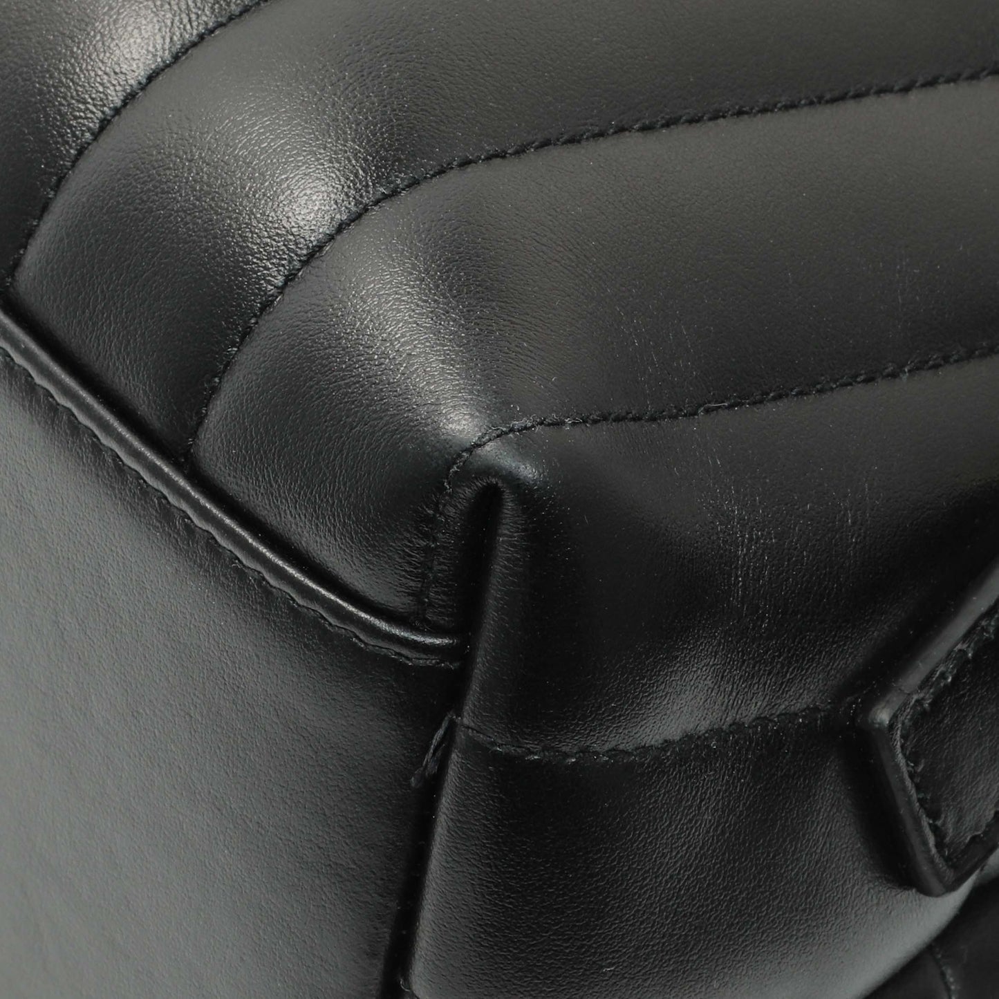 Exclusive Saint Laurent Black Calfskin Y Quilted Monogram Medium Loulou Backpack — Alternate View 7