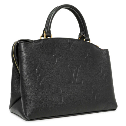 Exclusive Louis Vuitton Black Empreinte Monogram Giant Petit Palais — Side View