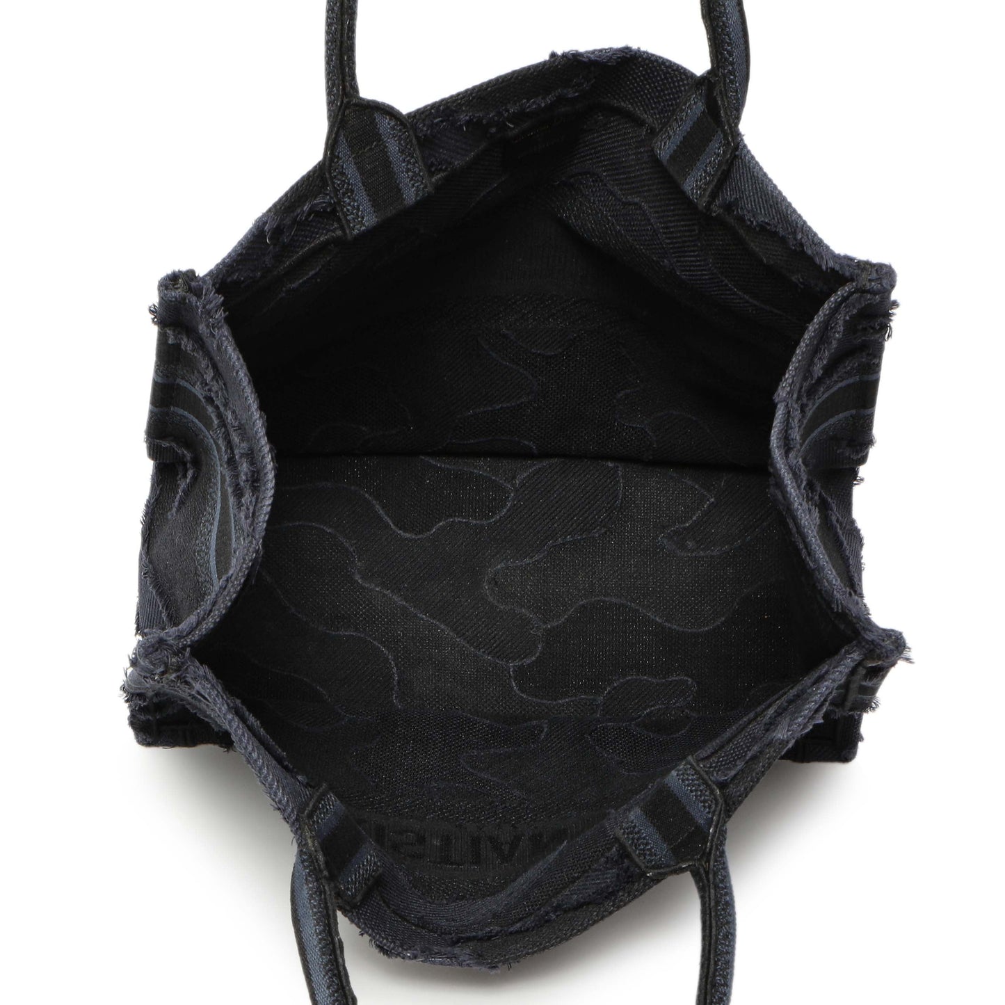 Exclusive Christian Dior Blue Embroidered Camouflage Medium Book Tote — Alternate View 8