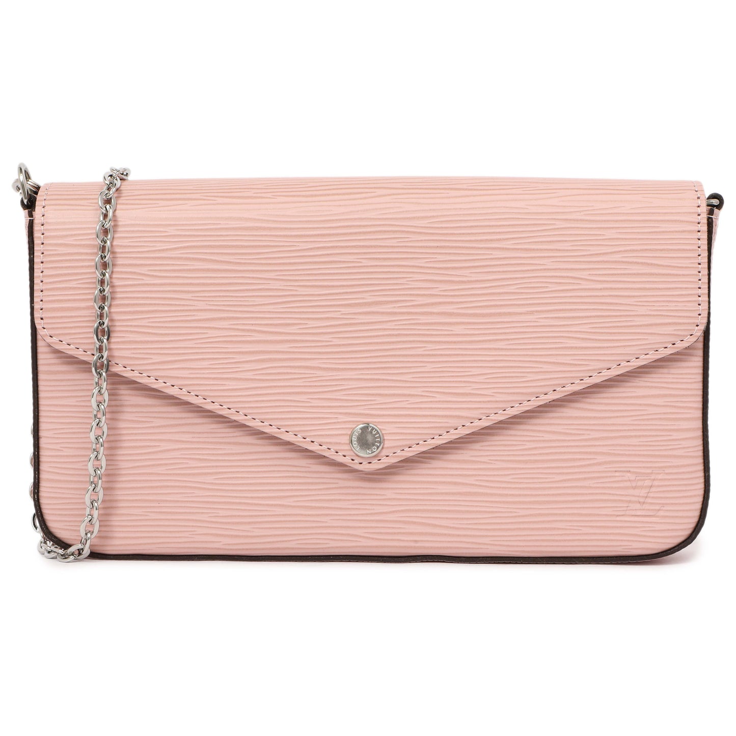 Exclusive Louis Vuitton Rose Ballerine Epi Pochette Felicie — Side View