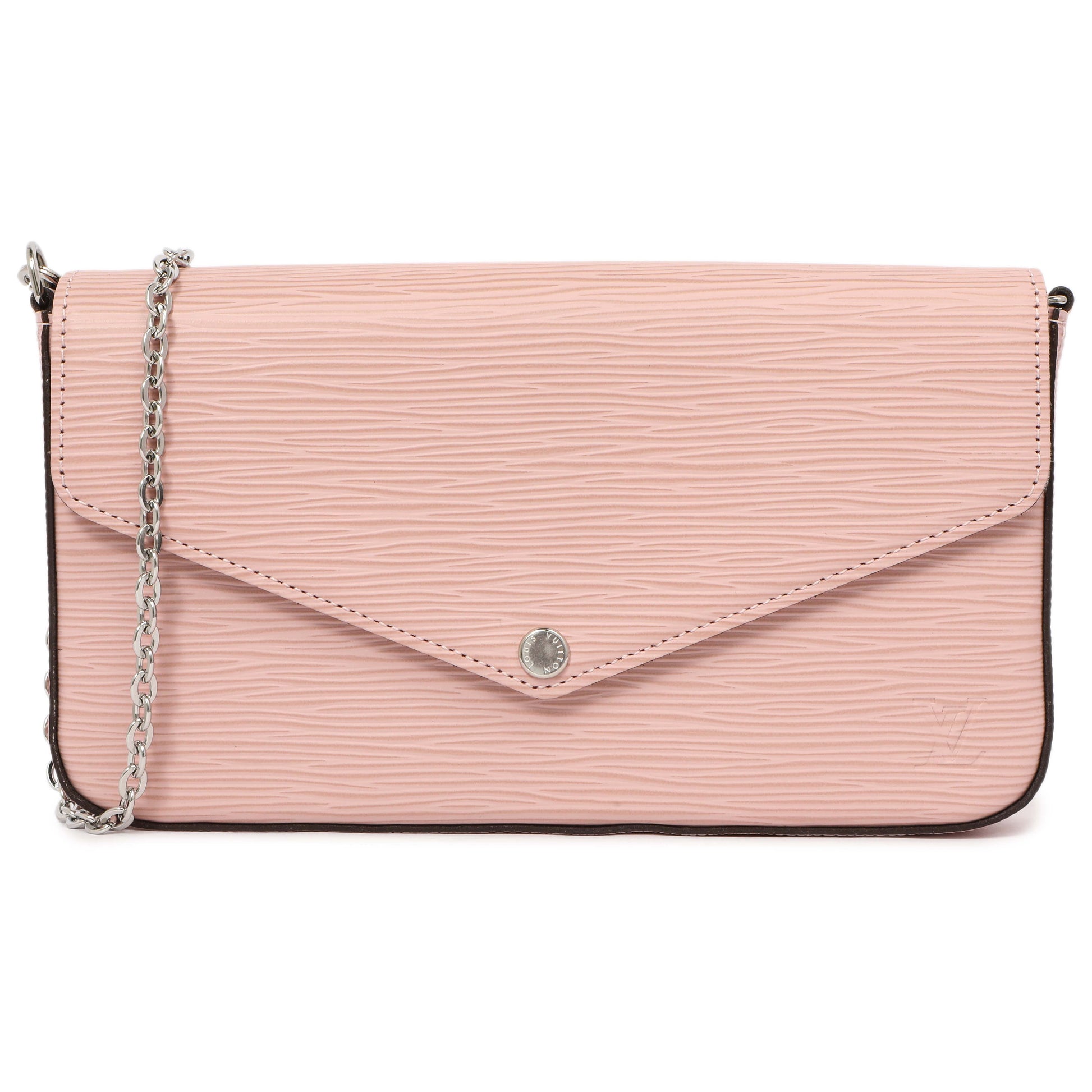 Exclusive Louis Vuitton Rose Ballerine Epi Pochette Felicie — Side View
