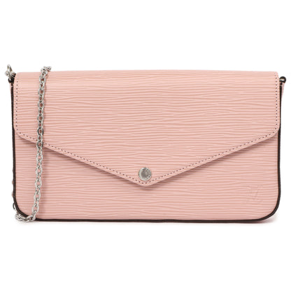 Exclusive Louis Vuitton Rose Ballerine Epi Pochette Felicie — Side View