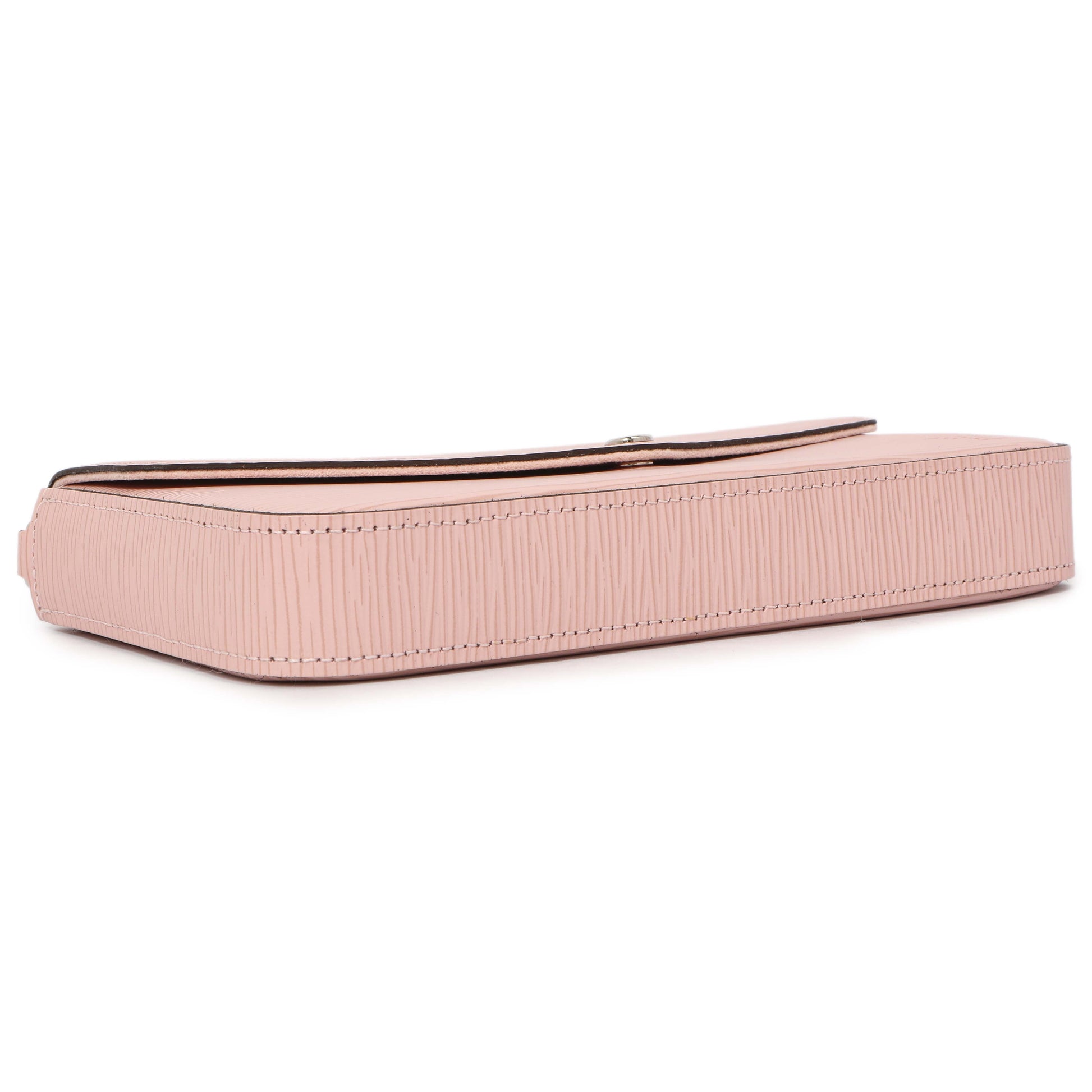 Exclusive Louis Vuitton Rose Ballerine Epi Pochette Felicie — Top View